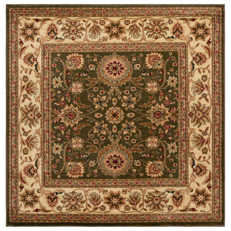 Klose Oriental Sage/Ivory Area Rug, Square 6'