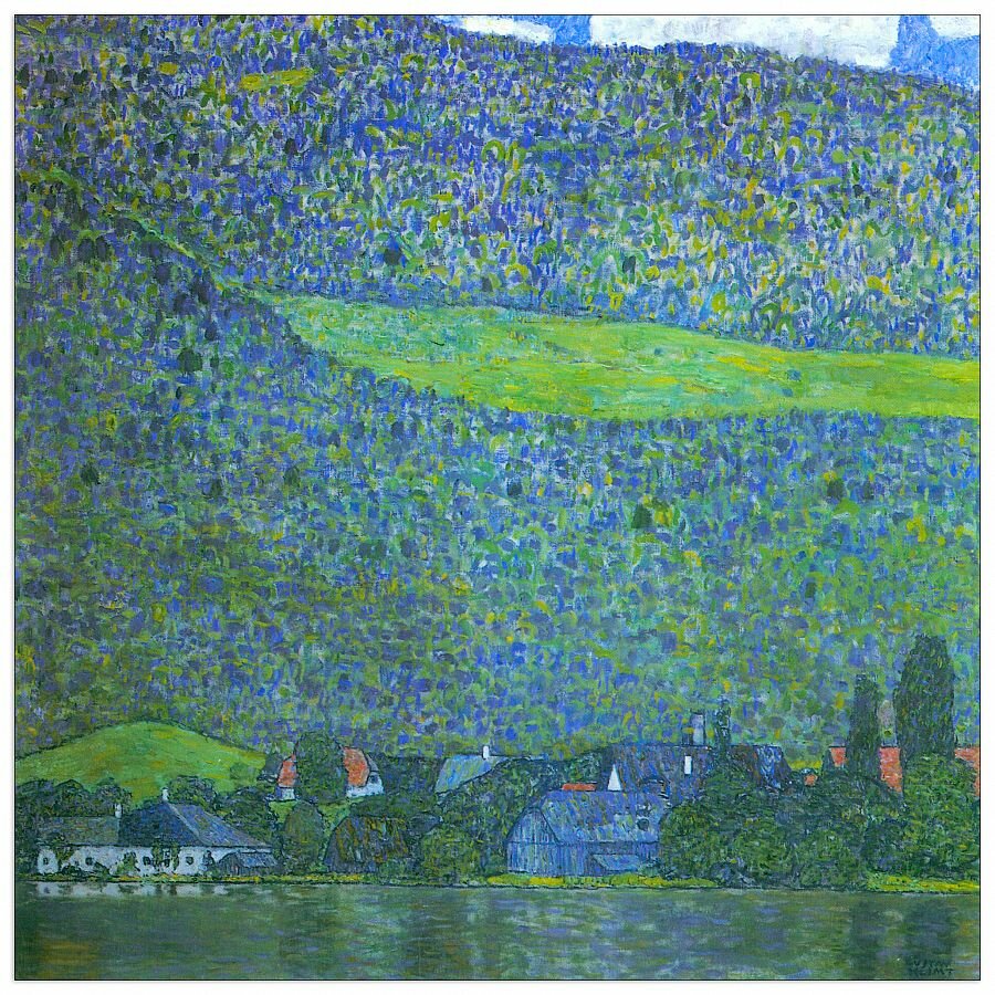 Wandbild Litzlberg am Attersee von Gustav Klimt