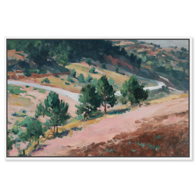 "Ochre Hills I", reproduction sur toile par Art Remedy, cadre blanc, 45 x 30