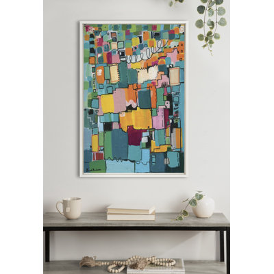 Reproduction d'art sur toile encadrée "Af après-midi" par Leah Nadeau