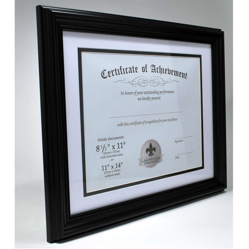 Buckner Resin Polystyrene Matte Picture Frame, Black