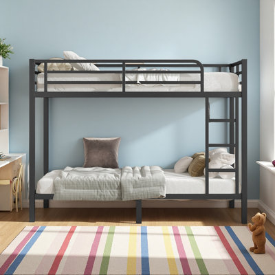 Metal Twin XL Over Twin XL Bunk Bed For Teens And Adults,Space-Saving/Noise Reduced/No Box Spring Needed