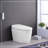 Smart Toilet Bidet Combo With Self-Cleaning Nozzle, Heated Seat, Night Light, Knob Control, Power Outage Flushing, Soft Close, Auto Flush, With Remote Control