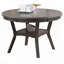 Table de salle à manger ronde en chêne gris avec fabrication en bois d'hévéa-539928020