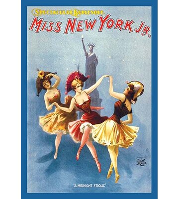 Miss New York Jr. Burlesque' by H.C. Miner Litho copmany Graphic Art -  Buyenlarge, 0-587-19768-4C2842