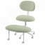 Chaise de bureau rembourrée en tissu à hauteur réglable avec support lombaire et roulettes-175560132