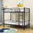 Twin Over Twin Metal Bunk Bed-127937236