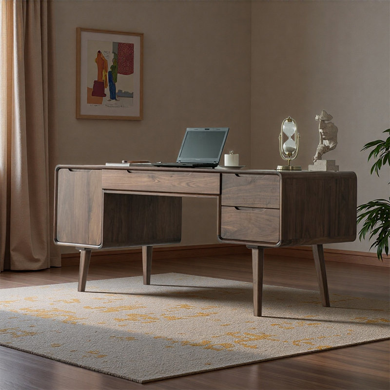 Bureau spacieux de style européen, H 29,53 po x l 78,74 po x P 27,56 po