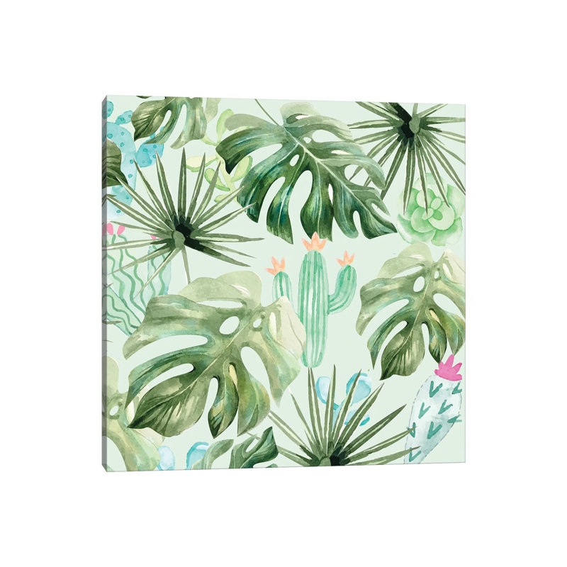 Palms And Succulents II by Kimberly Allen - Wrapped Canvas Print, 45.72 cm H x 45.72 cm W x 1.91 cm D
