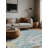 Machine Washable Blue Area Rug-1432478591