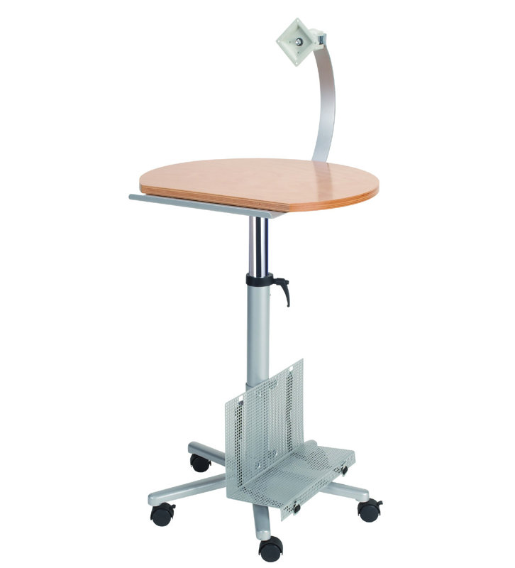 60cm W Laptop Cart with Wheels