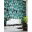 Aucuba Floral Metallic Wallpaper Roll-55619924