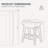 24" Solid Wood Saddle Bar Stools Ideal for Kitchen Island and Counter-1888047778