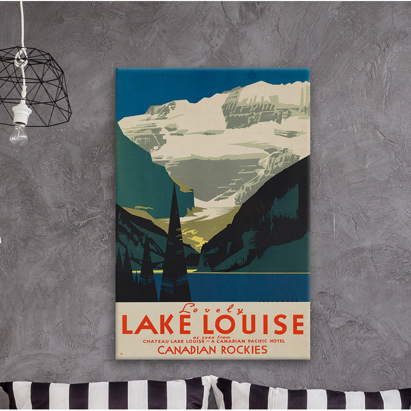« canadian rockies ii », publicité sur toile tendue, H 30 po x l 20 po