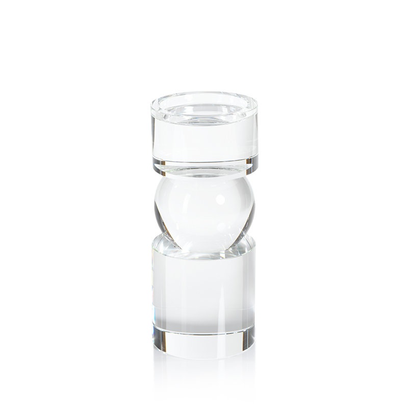Chandelles en verre pilier, Transparent, Petit