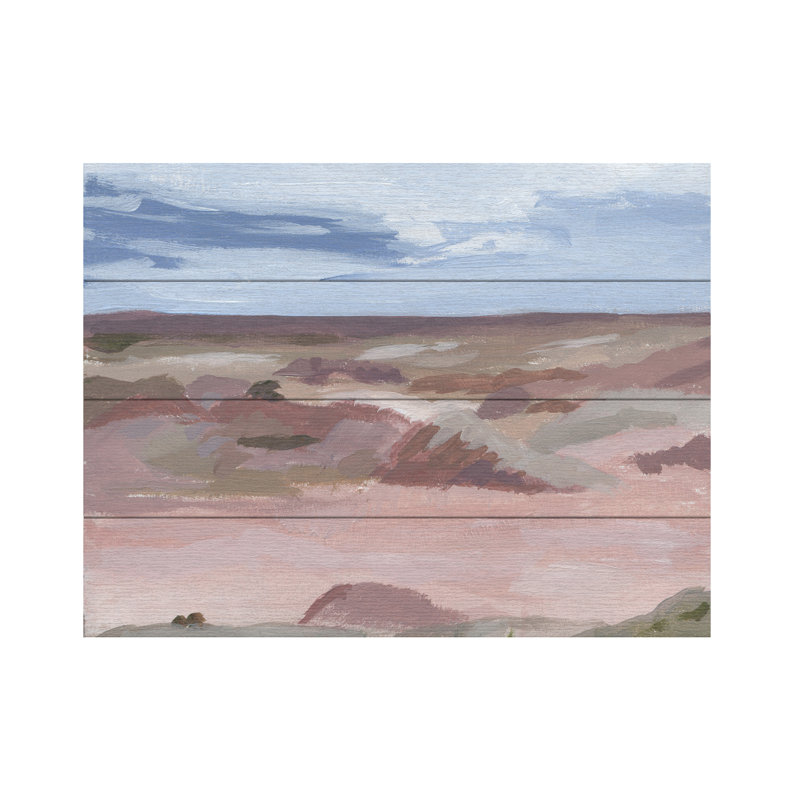 Pamela Munger Petrified Forest Wood Slat Art, 12" H x 16" W