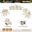 6 Piece Chenille Modular Living Room Set-583924580