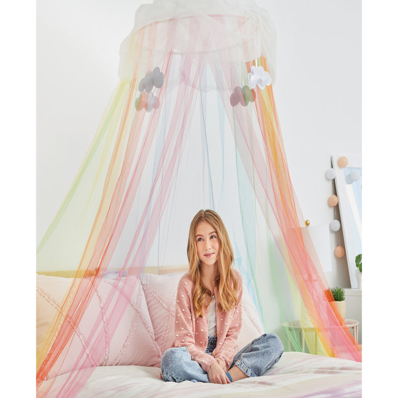 Linen Blend Bed Canopy
