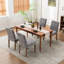 Chaise d'appoint rembourrée en tissu avec pieds en bois massif-715533724-727840728