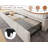 Upholstered Storage Bed Frame with 3 Drawers and 2-Tier Shelf Headboard,No-Noise-986040804-959429842