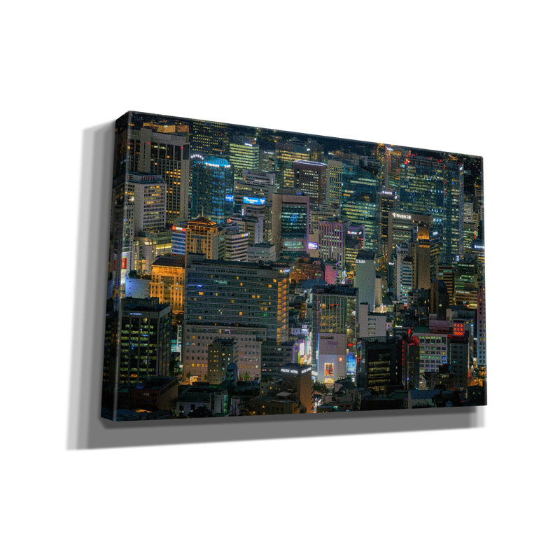 «The Heart Of Séoul» par Rick Berk, art mural sur toile, H 40 po x l 60 po x P 1,5 po