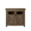 Bar armoire à vin avec 2 portes pour la salle à manger - Gris délavé, style rétro et grand espace de rangement, buffet d'entrée. Tablettes intérieures polyvalentes à charnière silencieuse et amovible