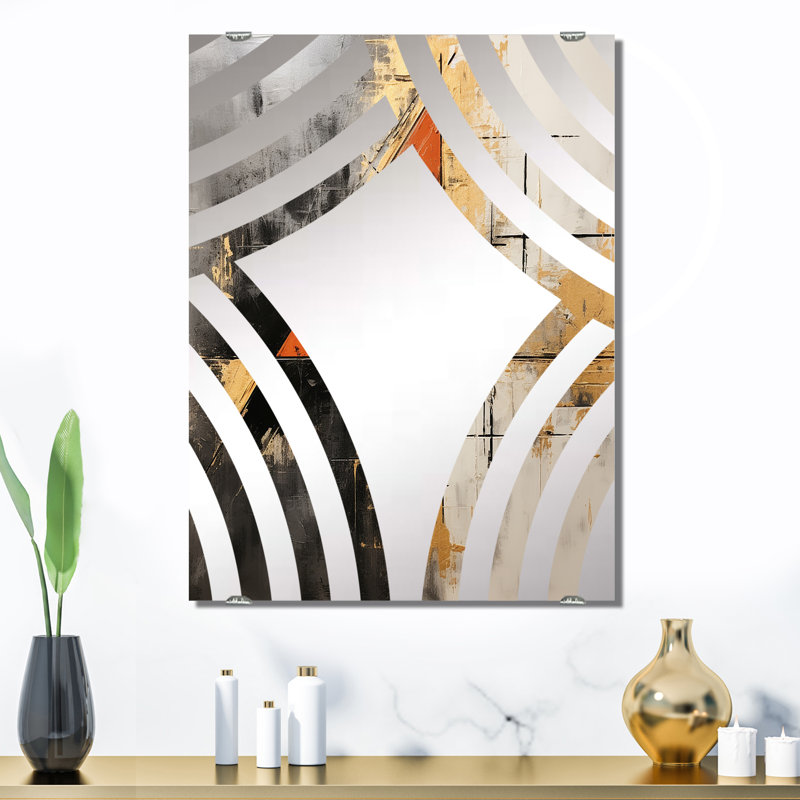Rosenberry - Abstract Collages Decorative Wall Mirrors MIR131632, 32" x 24"