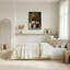 Ensemble de 1 tableau sur toile rustique représentant une ferme-129342948-129342949