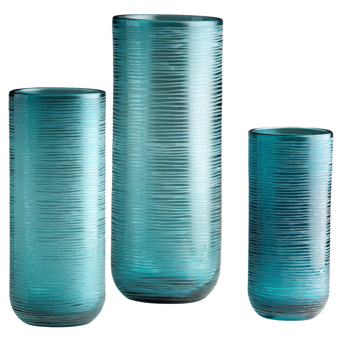 Libra Glass Table Vase, 14.5" H x 5.5" W x 5.5" D	