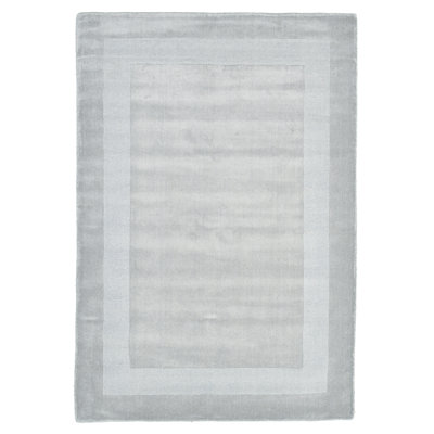 Larentius Solid Colour Wool Hand Woven Area Rug