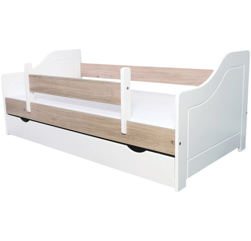Arleigh Kids Toddler Bed, White / Ecru