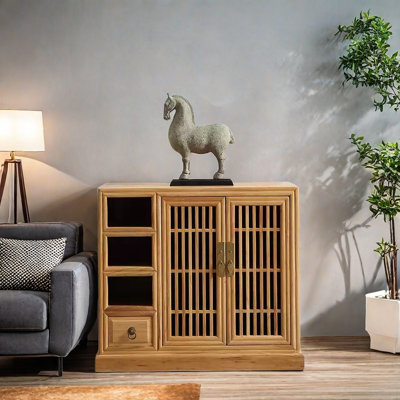 Paint-free Zen Modern Lobby Accent Cabinet