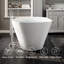 Eviva Aries 59" Glossy White Acrylic Freestanding Bathtub
