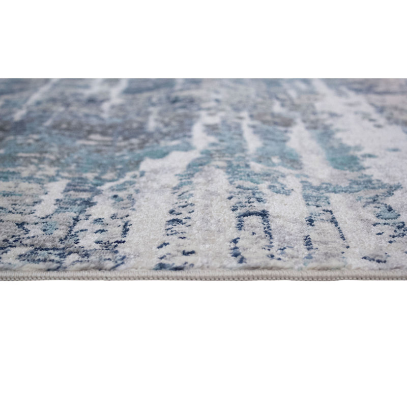 Blazek Abstract Indoor Rug, Rectangle 9'7" x 13'9"