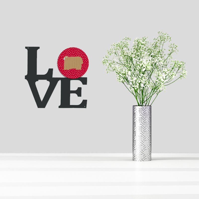 Décoration murale en métal lincoln spennymoor brebis love