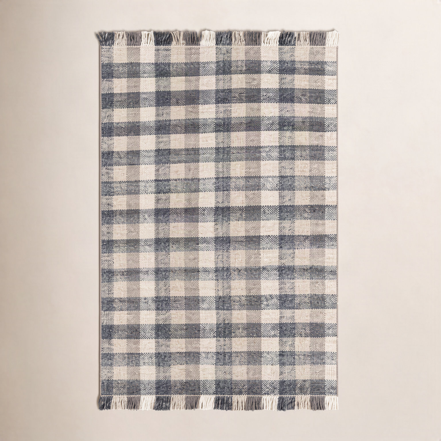 Cordelia Hand-Woven Plaid Rug, Rectangle 8'10" x 12'