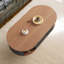 Table basse 47,2 "cannelée vintage avec tiroir, table basse de style Mid-Century moderne, style scandinave