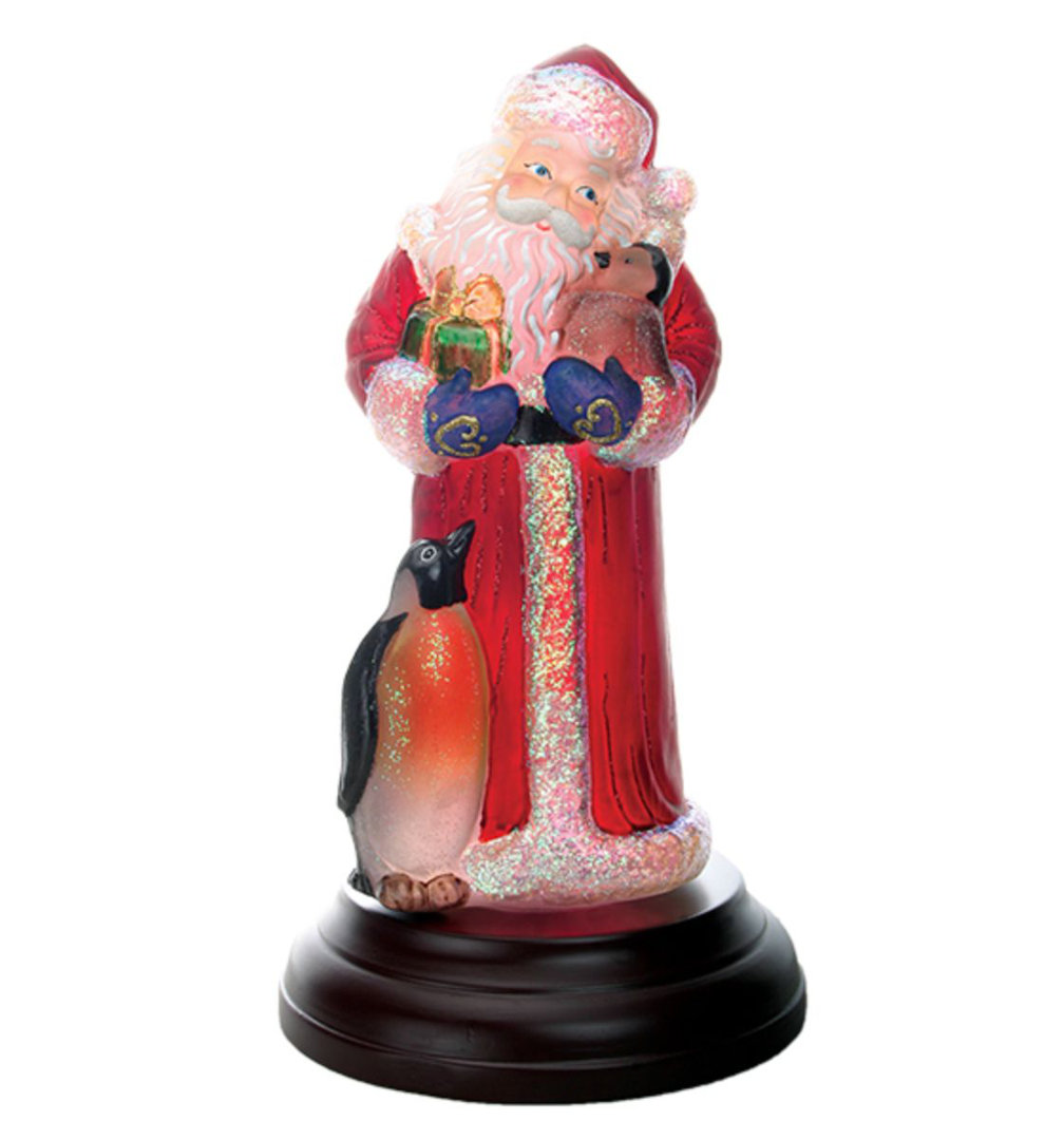 Santa with Penguin Pals Old World Christmas
