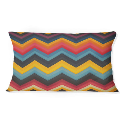 Coussin décoratif à chevrons