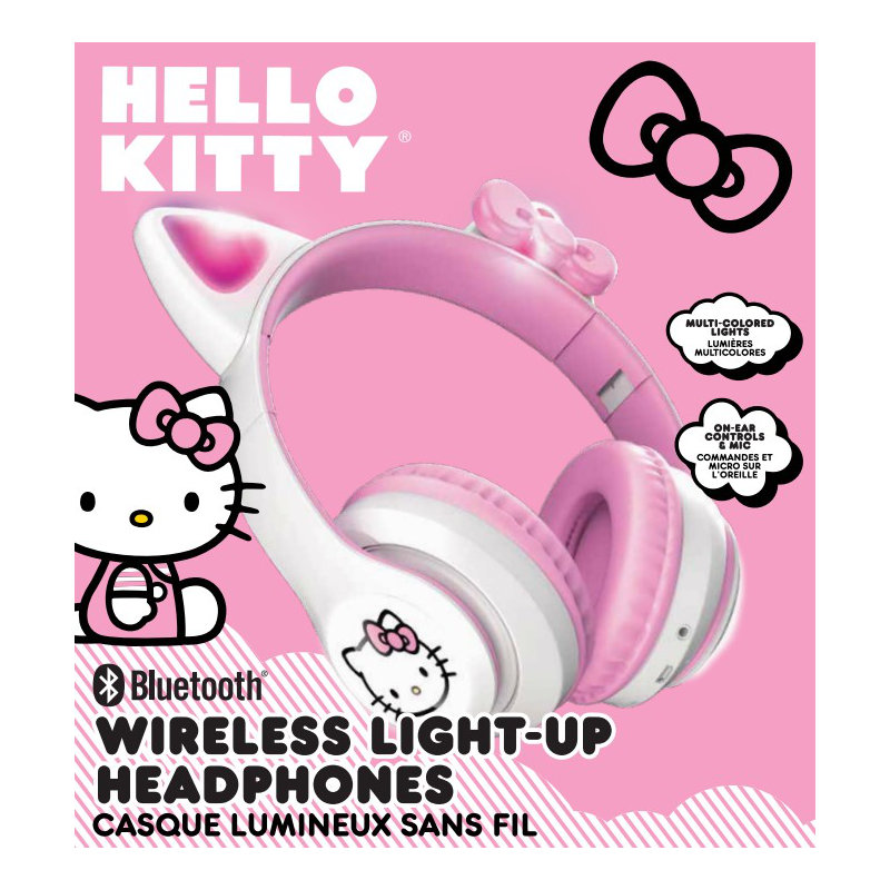 Hello Kitty Wireless Light-Up Headphones
