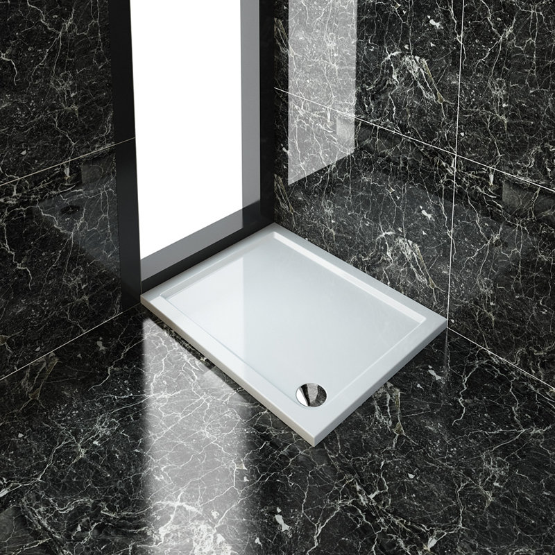 Psyllatos Glass Rectangular Shower Enclosure, 1850mm H x 900mm W x 700mm D