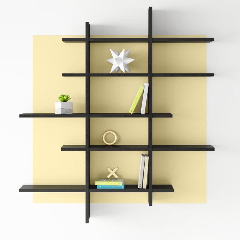 Scriven 5 Tier Accent Shelf, Black