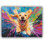 Color Dive - Splashing Pup in Rainbow, art mural