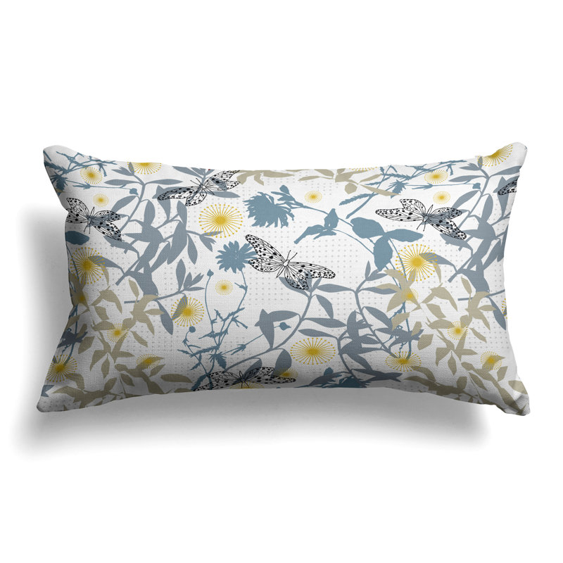 Coussin décoratif Ethereal, Bleu / blanc
