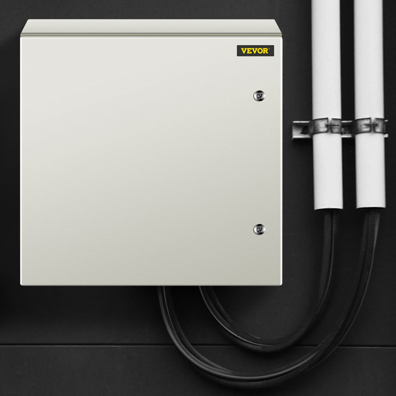 Boîtier en acier VEVOR NEMA, boîtier électrique en acier NEMA 4X, H 24 po x l 24 po x P 12 po