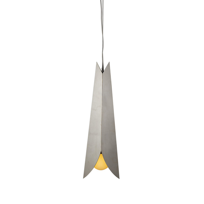 Oakland 1 - Light Pendant, Polished Stainless Steel, 27.5" H x 8.5" W x 9.5" D