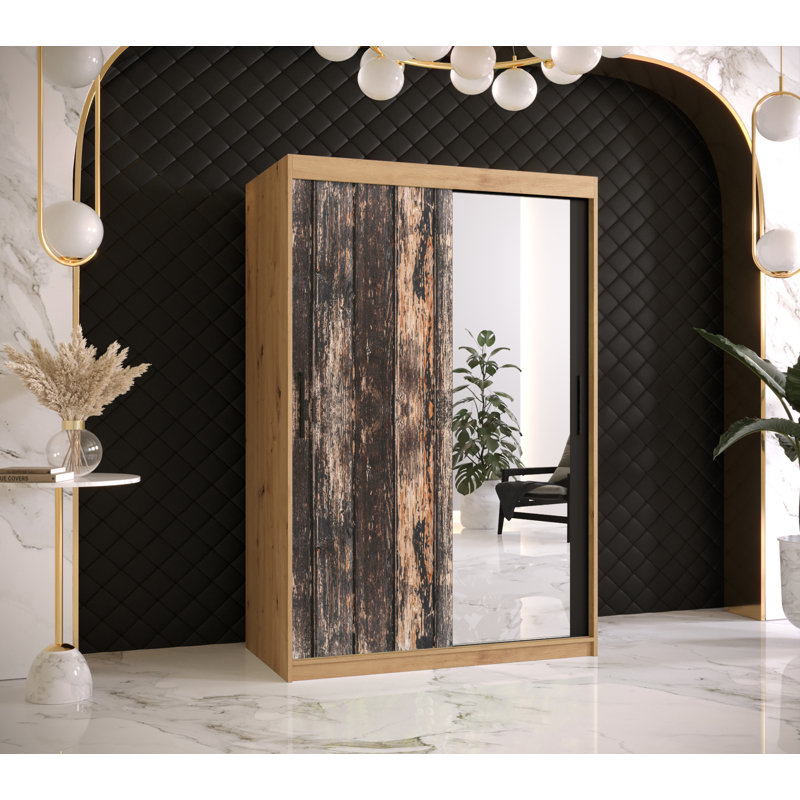Feaster 1 Door Manufactured Wood Wardrobe, 200cm H x 120cm W x 62cm D, White