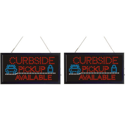 LED Curbside Pickup Available Sign