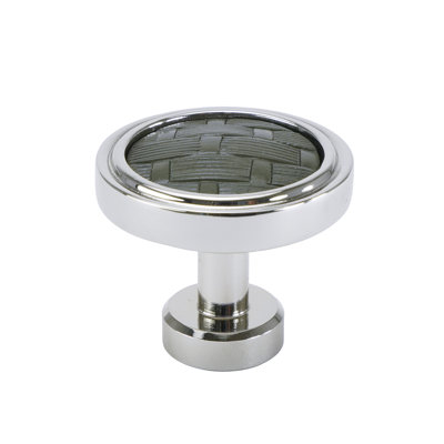 Spectra Weaves knob in chrome finish