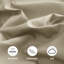 Microfiber 250 TC Reversible 4 piece Plain Duvet Cover Set with Pillowcases-121359963-121359967